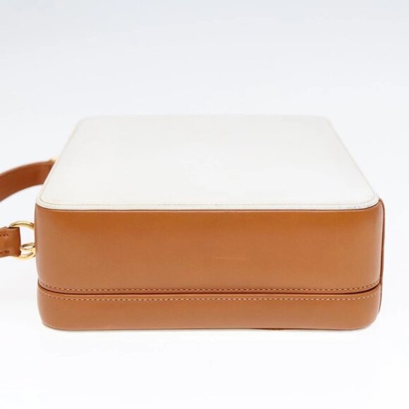 GUCCI Hand Bag Leather 2way White Gold - Picture 5 of 14